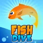 Fish Dive provides every dive with an opportunity to find treasures and explore the underwater environment. Treasures, deadly marine monsters, and surprising challenges await you as you plunge beneath the water.