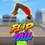 Flip or Fail is an action game where players perform daring flips, control aerial rotations, and aim for smooth landings while testing their timing and precision.