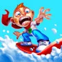 Skiing Fred is an action game where you control Fred, a boy trying to escape Grimmy Death on a dangerous snowy mountain.