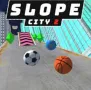 Slope City 2 is a fast-paced rolling game where players control a speeding ball through neon city tracks, avoid obstacles, and survive increasingly difficult challenges at high speed.