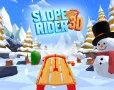 Players take control of a rider sliding through limitless slopes full with treacherous curves and hazards in the fast-paced downhill racing game Slope Rider 3D.