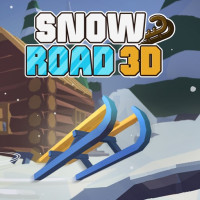Get ready for an endless snowboarding adventure in Snow Road 3D, where you must navigate snowy roads and avoid dangers to score the highest score.