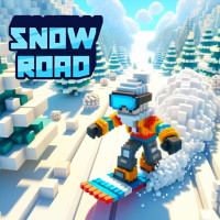 Snow Road is an endless skiing game with vivid 3D graphics and engaging gameplay where players navigate treacherous slopes, dodge hazards, and collect gifts to achieve the highest score possible.