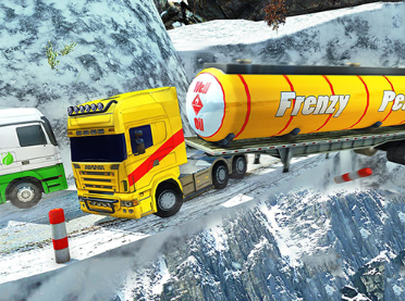 Extreme Winter Oil Tanker Truck Drive