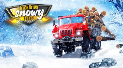Truck Driver: Snowy Roads